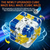 3D Rolling Ball Maze Cube Puzzle Toy