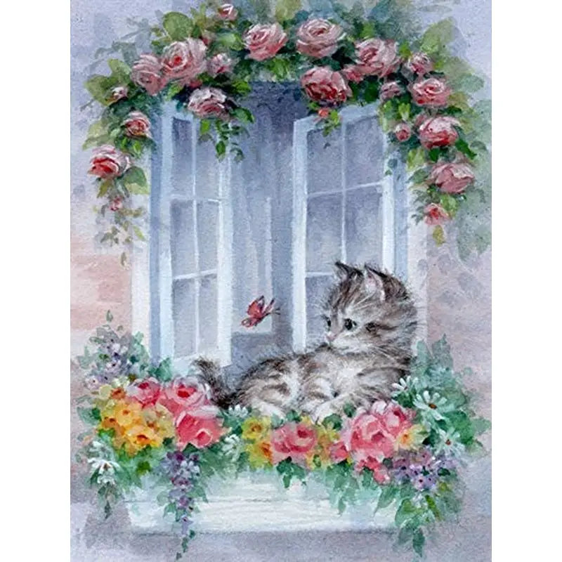 5D Diamond Painting Kit - Scenic Town Landscape Art