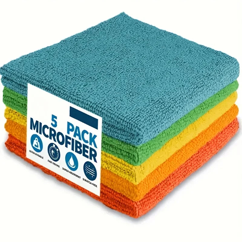 Ultra-Absorbent Microfiber Cleaning Cloths (Multi-Pack)