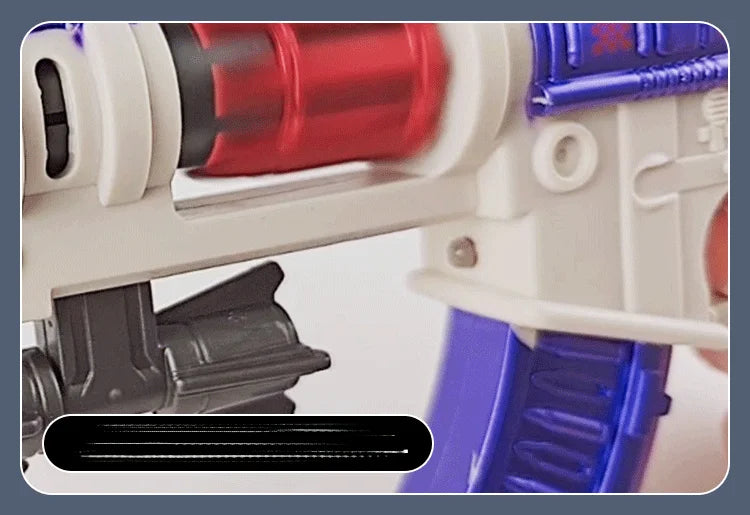 Light & Sound Toy Submachine Gun with Spinning Barrel