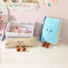 Cartoon Stationery Plush Pillow Set – Soft Ruler, Pencil & Notebook Pillows for Kids