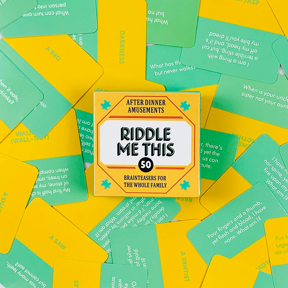 Riddle Me This: 50 Fun Dilemma Card Game for Family & Friends