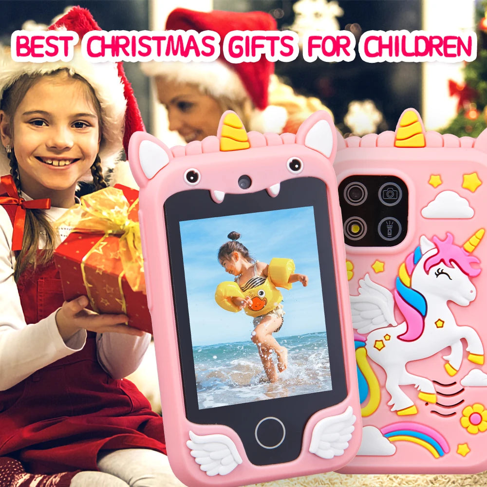 Unicorn Kids Smartphone Toy with Dual Camera and Music Player