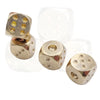 Solid Brass Gold Dice Set – 15mm Hand-Polished Game Dice