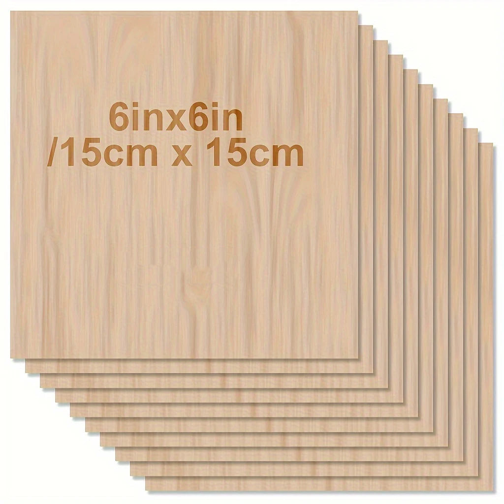 Natural Birch Basswood Sheets for DIY Crafts and Painting