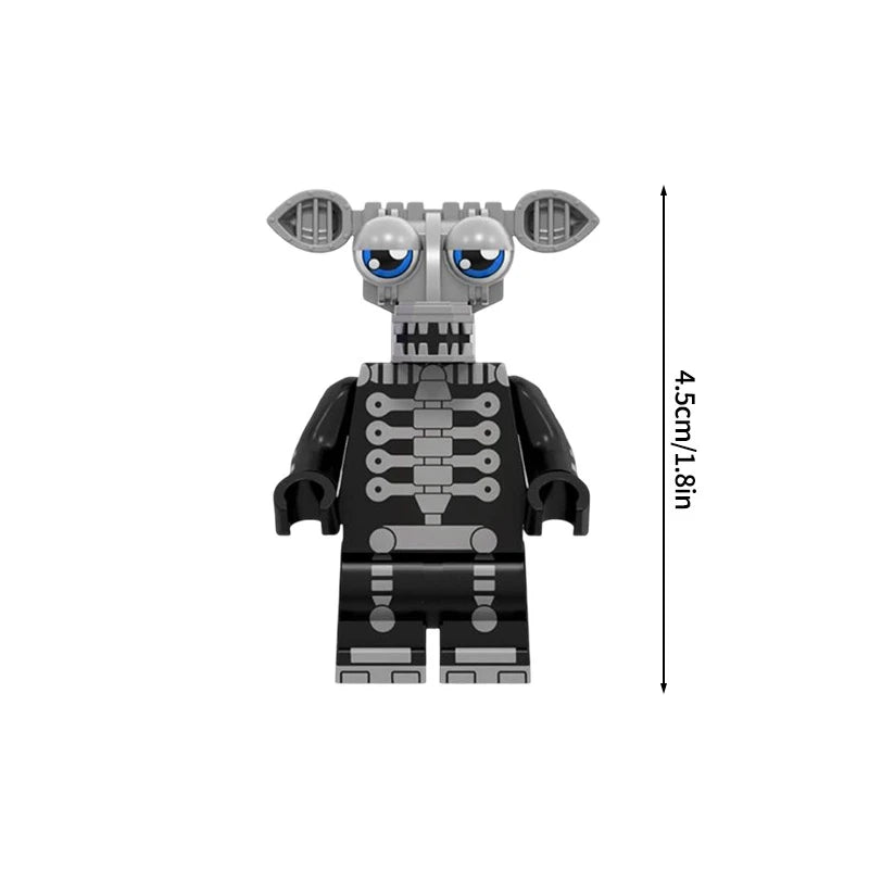 Mini building block figures of Five Nights at Freddy's Bonnie and friends characters.