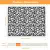Product dimensions showing a blanket size of 156cm x 49.21 inches and an acrylic marker length of 13cm x 5.12 inches.