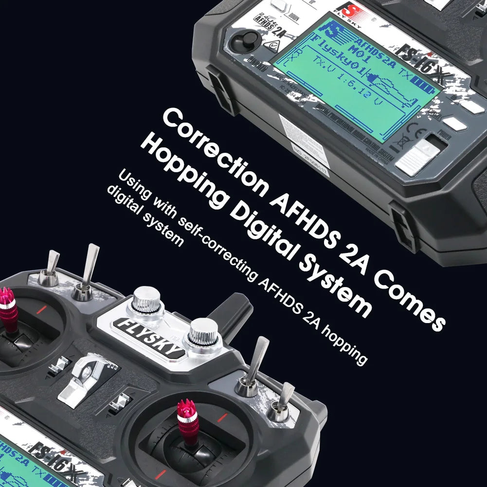 FlySky FS-i6X 10-Channel 2.4GHz RC Transmitter with Receiver