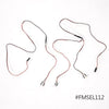 A set of thin, reddish-brown wires used for replacement parts in an RC airplane kit.