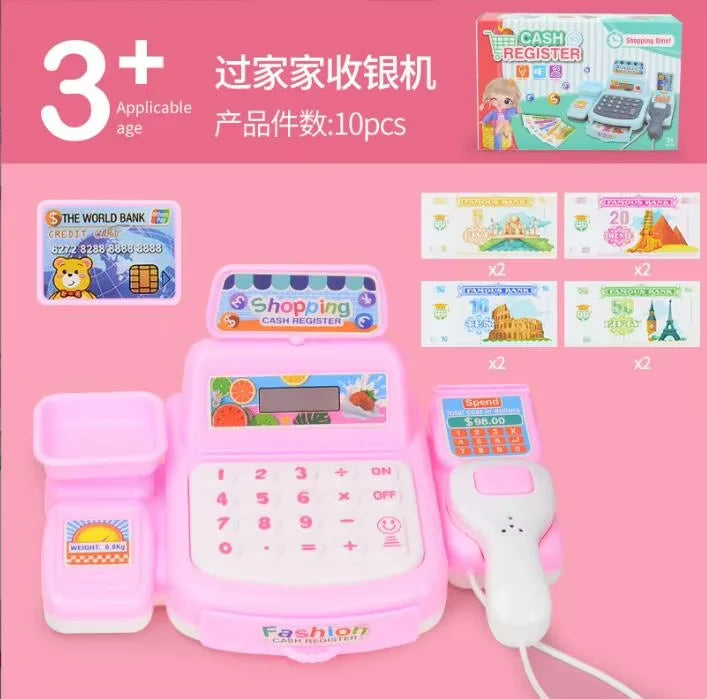 Kids Cash Register Toy with Lights and Sounds