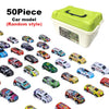 48-Piece Die-Cast Metal Car Collection with Storage Case