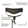 Black full-grain buffalo leather saxophone neck strap with a crossbeam design for comfort and pressure distribution