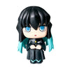 A set of four Demon Slayer anime action figures featuring characters like Tanjirou and Nezuko.