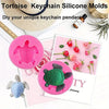 5-Piece Silicone Turtle Mold Set for Resin, Chocolate, Soap, and Cake Decorating
