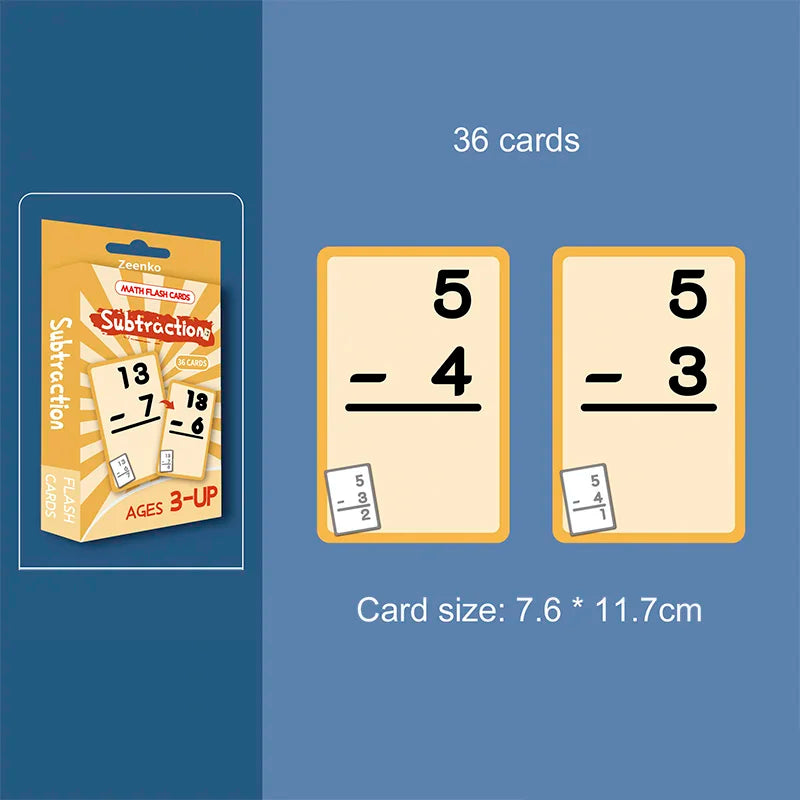 Erasable Math Practice Cards for Kids – Addition, Subtraction, Multiplication & Division