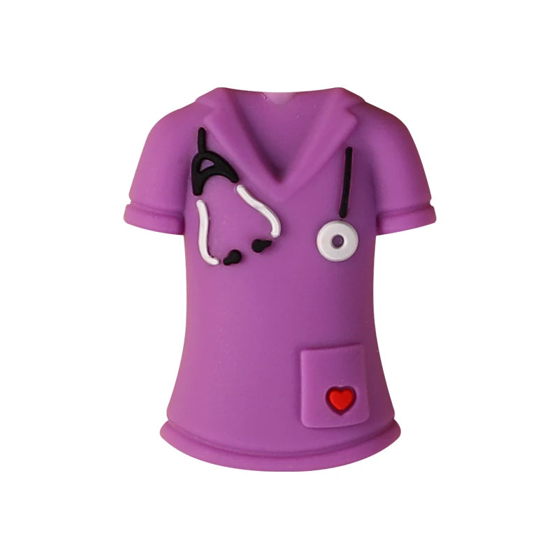Nurse-Themed Silicone Focal Beads for Jewelry Making and DIY Crafts