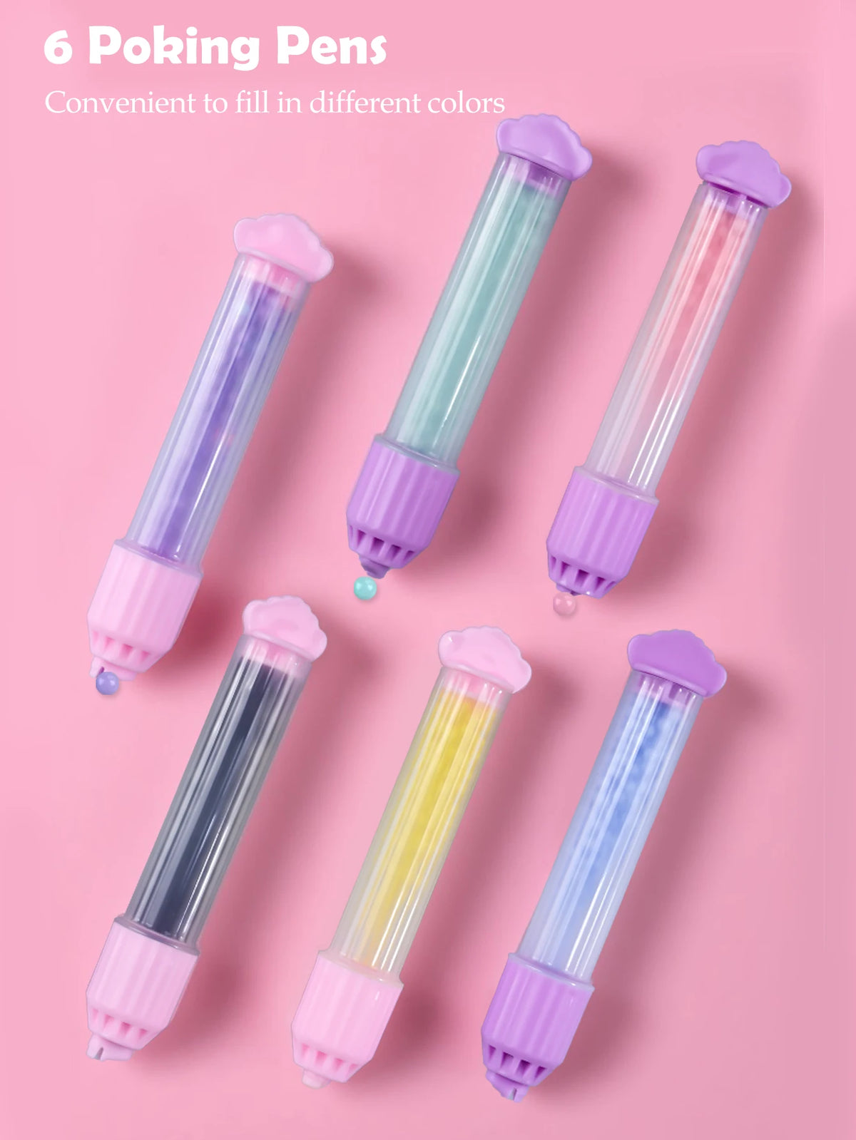 DIY Bead Pen Craft Kit for Girls - Rainbow & Princess Design