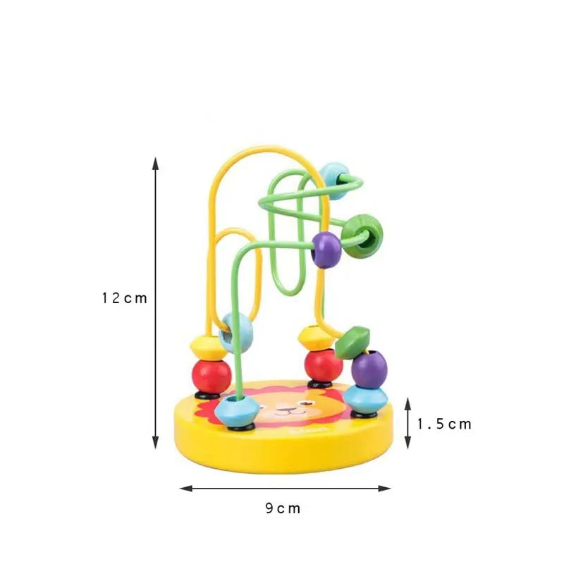 Montessori Wooden Bead Maze Toy for Toddlers