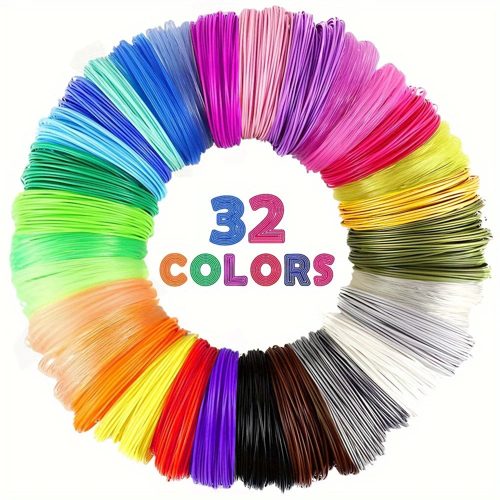 PLA 3D Pen Filament Refill Pack – 1.75mm, Multi-Color Bundle