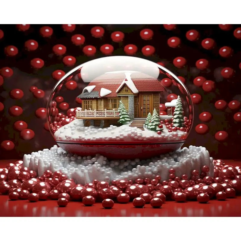 Christmas Diamond Painting Kit with Frame, Scenic Art for Adults