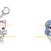 Chibi acrylic keychain featuring a cute cat character from Fairy Tail with a hanging loop.