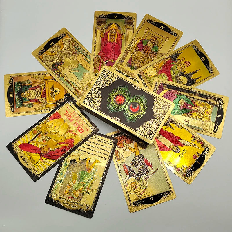 Gold Foil Rider Waite Tarot Deck