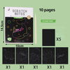 Rainbow Scratch Art Paper Set for Kids – DIY Graffiti & Drawing Activity Book