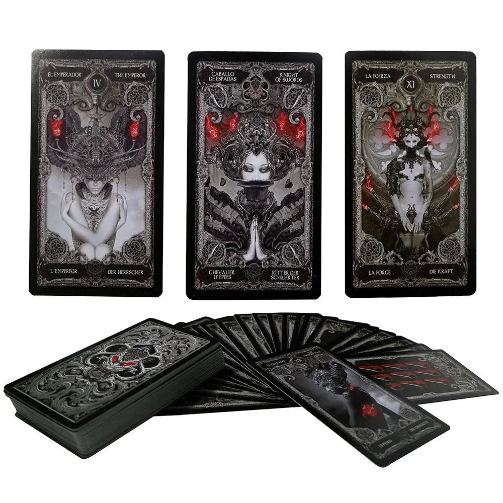 XIII Dark Tarot Card Deck – Mystical English Divination Cards