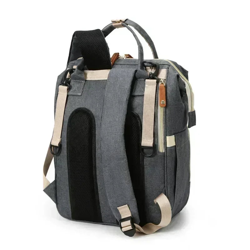 Large Waterproof Diaper Bag Backpack with Insulated Bottle Pocket