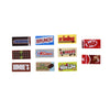 A collection of colorful building blocks and food-themed bricks including brunch, goodblock, and hipers sets.