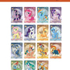 A collection of My Little Pony Friendship Eternal Moon Edition collectible trading cards featuring various pony characters.