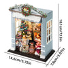 DIY Wooden Dollhouse Miniature Kit with LED Lights