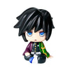 Action figure of the Demon Slayer character Tanjirou with black hair and blue eyes.