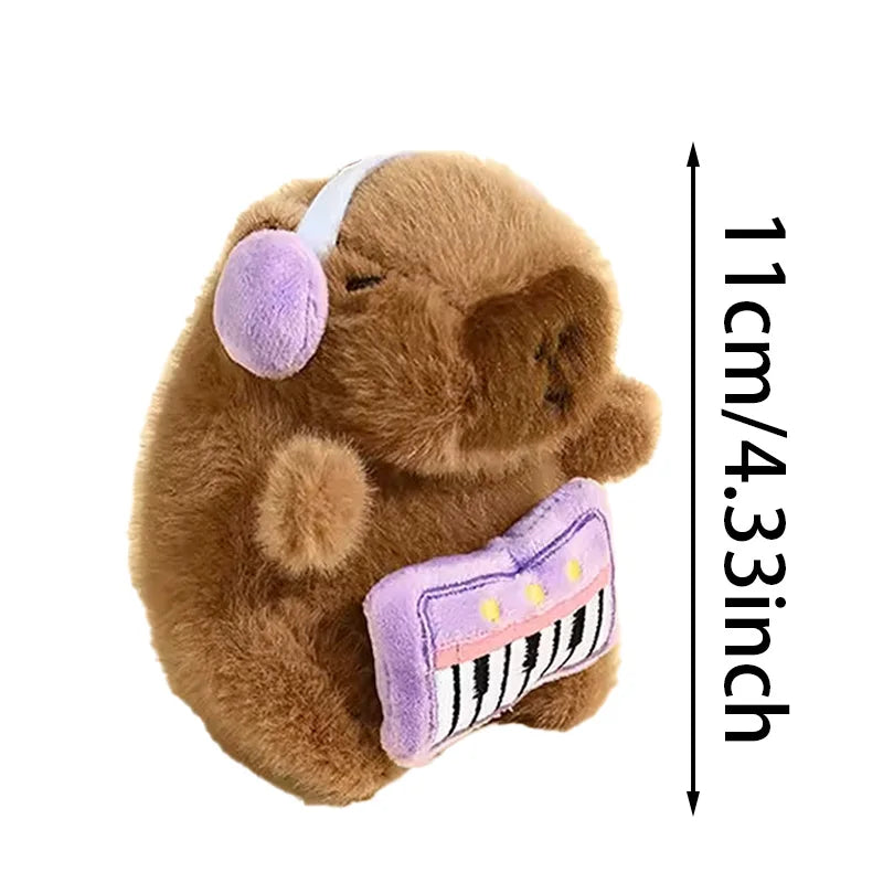 Kawaii Capybara Plush Keychain Charm