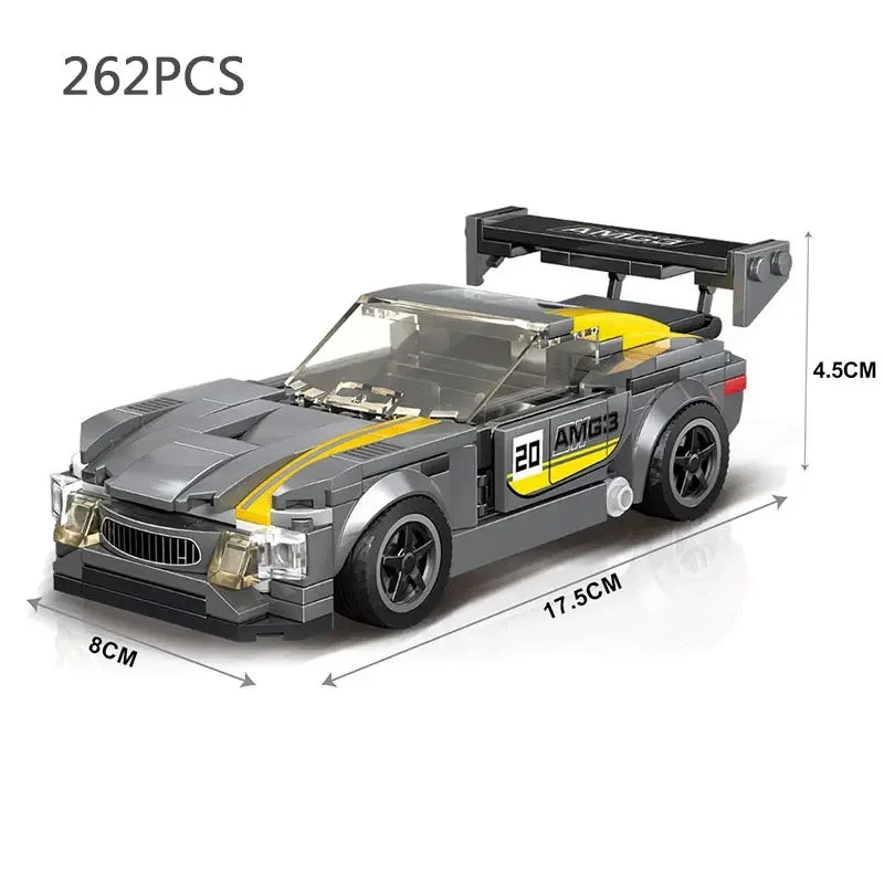 Supercar Model Building Block Kit
