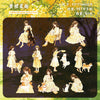 A pack of 20 stickers featuring girls in yellow dresses interacting with various pets.