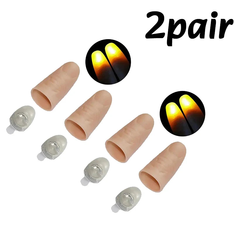LED Flashing Finger Tips for Magic Tricks and Party Pranks