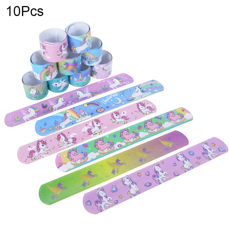 Unicorn Party Activity Kit with Bracelets, Rings, Tattoos, Stickers, and Puzzle