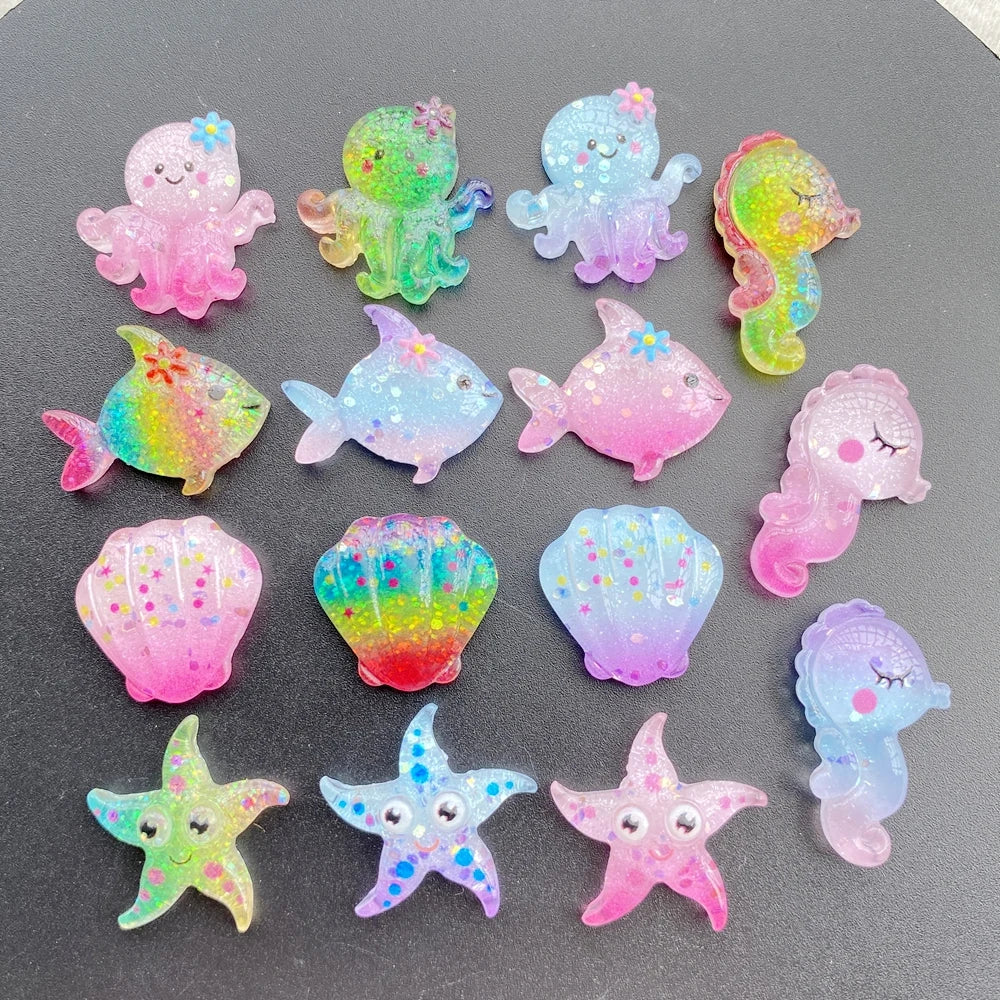 Ocean-Themed Resin Charms for Crafts & DIY Jewelry