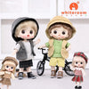 16cm Articulated Fashion Doll with Big Eyes and Dress-Up Outfit