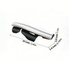 Silver retractable mechanical wolf claw prop with flexible knuckles shown in profile view.