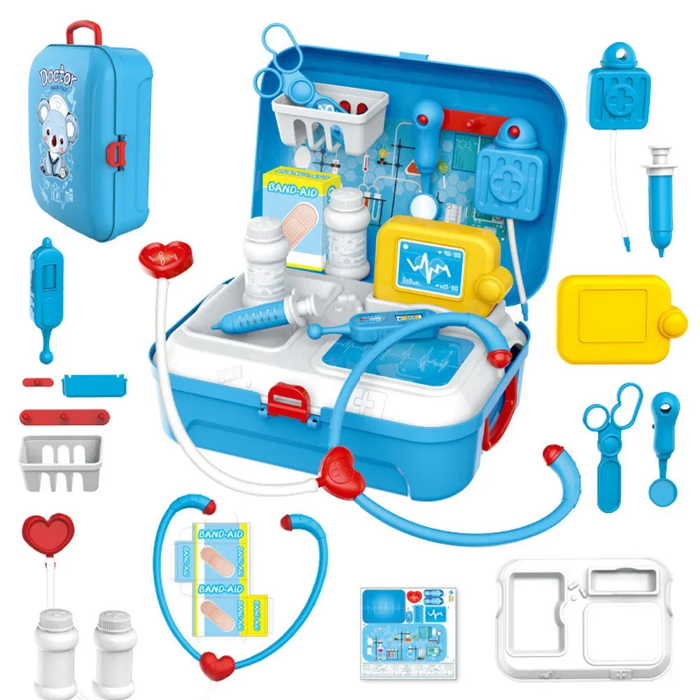 Kids Pretend Doctor Play Set with Portable Backpack Medical Kit