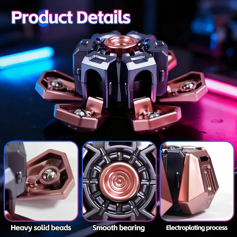 Compact Hand Spinner Fidget Toy for Stress Relief