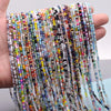 Mixed-Color Rondelle Glass Beads for Jewelry Making