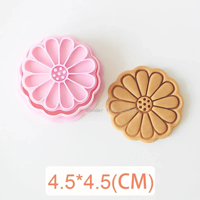 Floral Cookie Stamp & Cutter Set