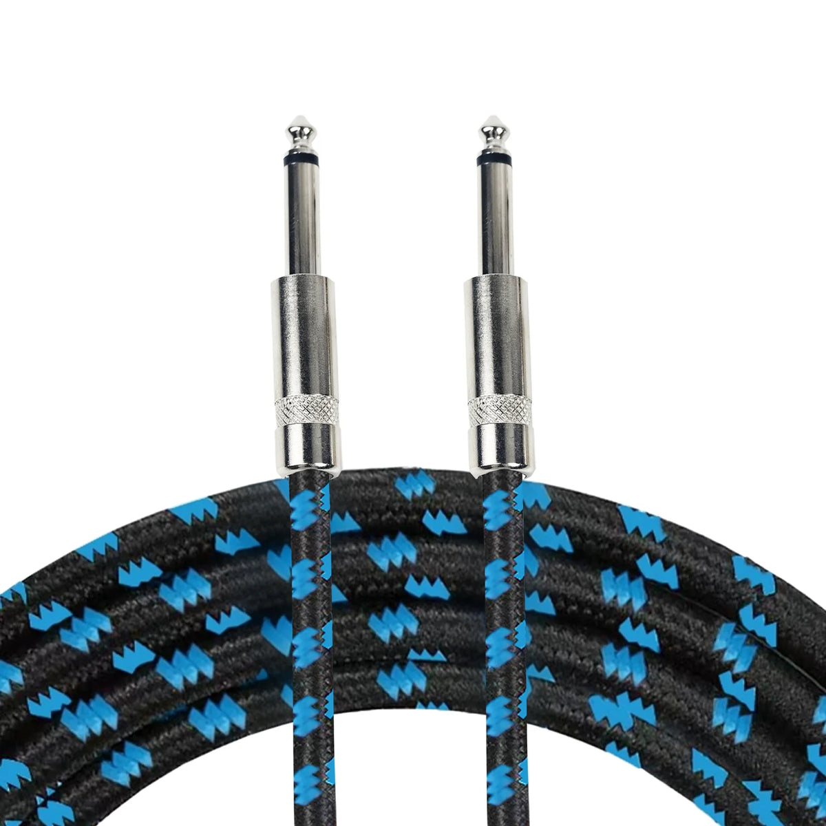 Braided Guitar Cable with 90° Plug – Noise Reduction for Clear Sound