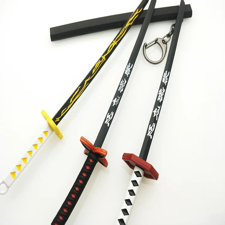 Metal Demon Slayer Katana Replica – Tanjiro Inspired Mini Samurai Sword