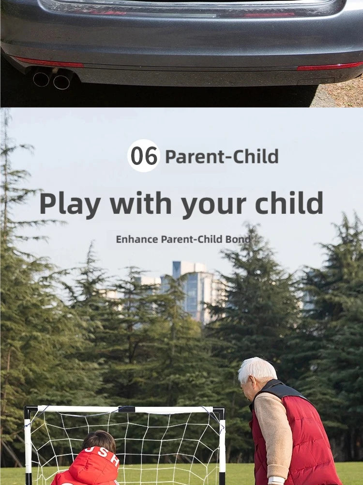 Foldable Soccer Goal Set with Ball and Pump