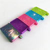 A set of five iridescent diamond painting trays in various colors, including green, blue, pink, purple, and magenta.