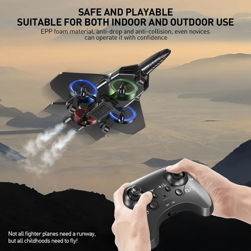 Foam RC Stunt Airplane with LED Lights and 360° Flips